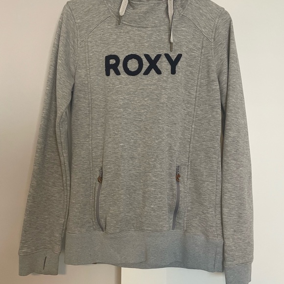 Roxy Light Gray Women's Cowl Neck Sweater - Picture 1 of 2